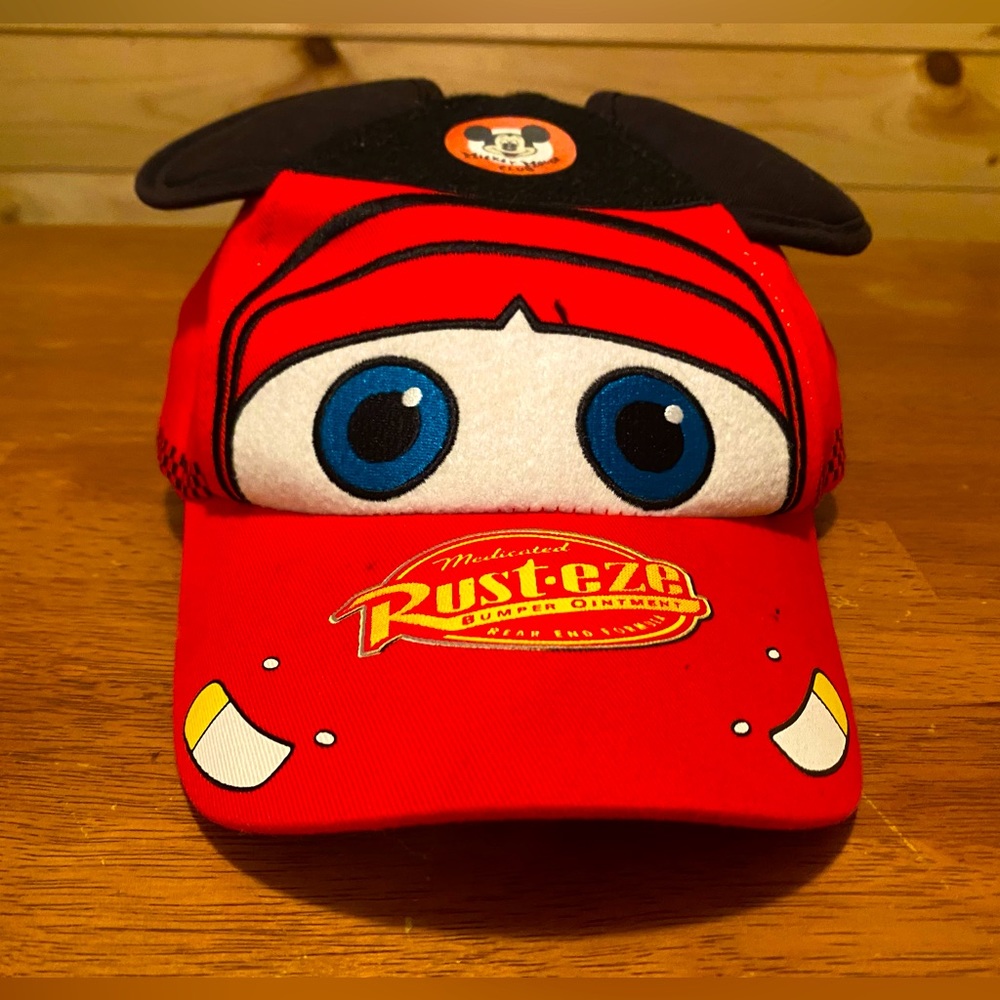 Lightning McQueen Cars Hat Disney Park Mickey Mouse Ears